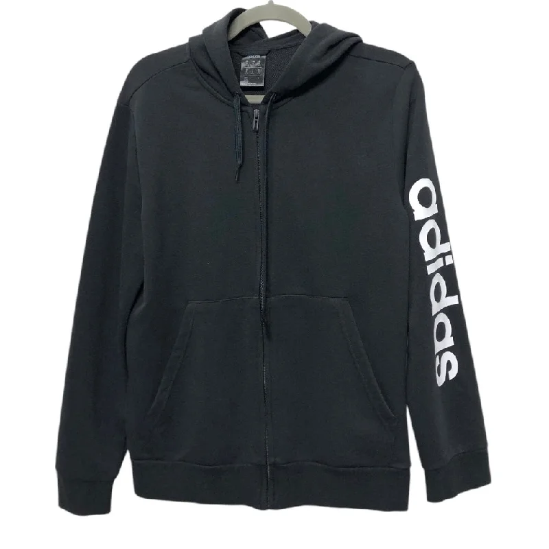 Athletic Sweatshirt Hoodie By Adidas In Black, Size: Xl