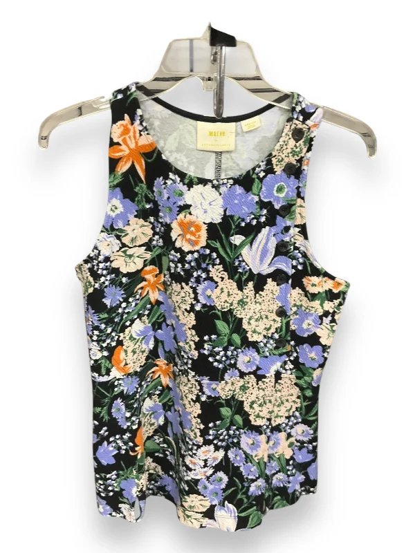 Top Sleeveless By Maeve In Floral Print, Size: M