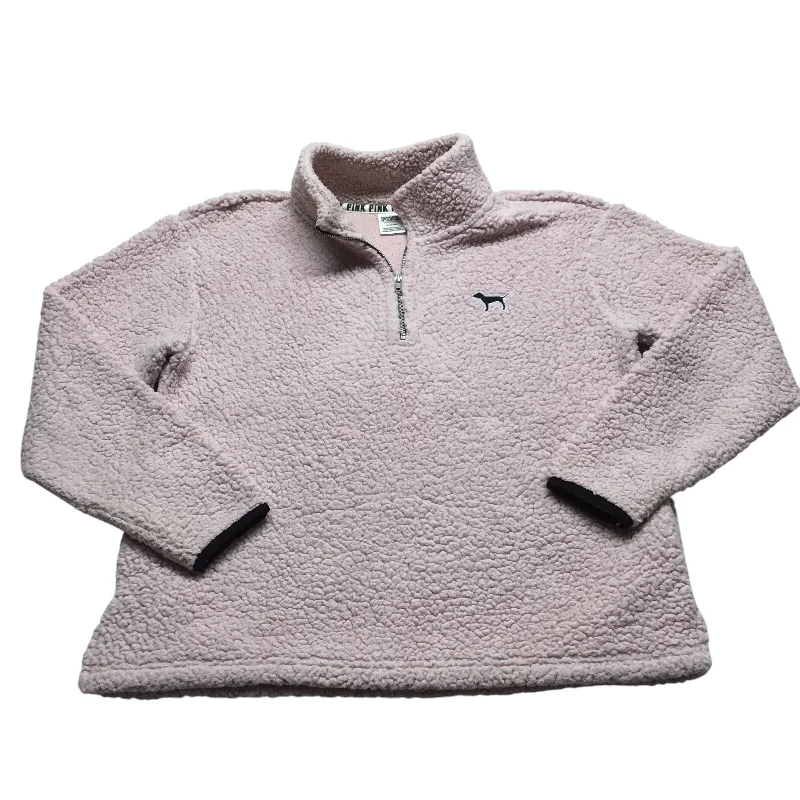 Sweatshirt Collar By Pink In Pink, Size: M