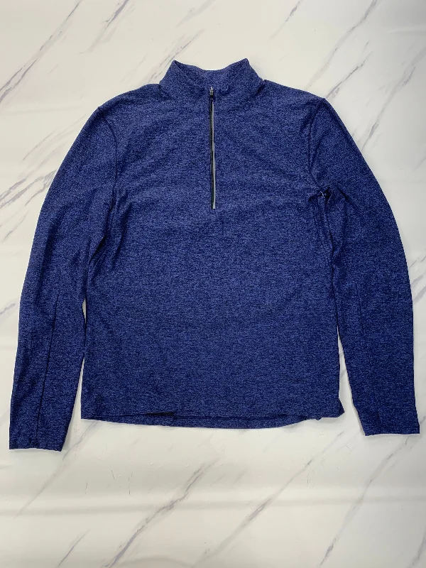 Athletic Sweatshirt Collar By Lululemon In Blue, Size: M