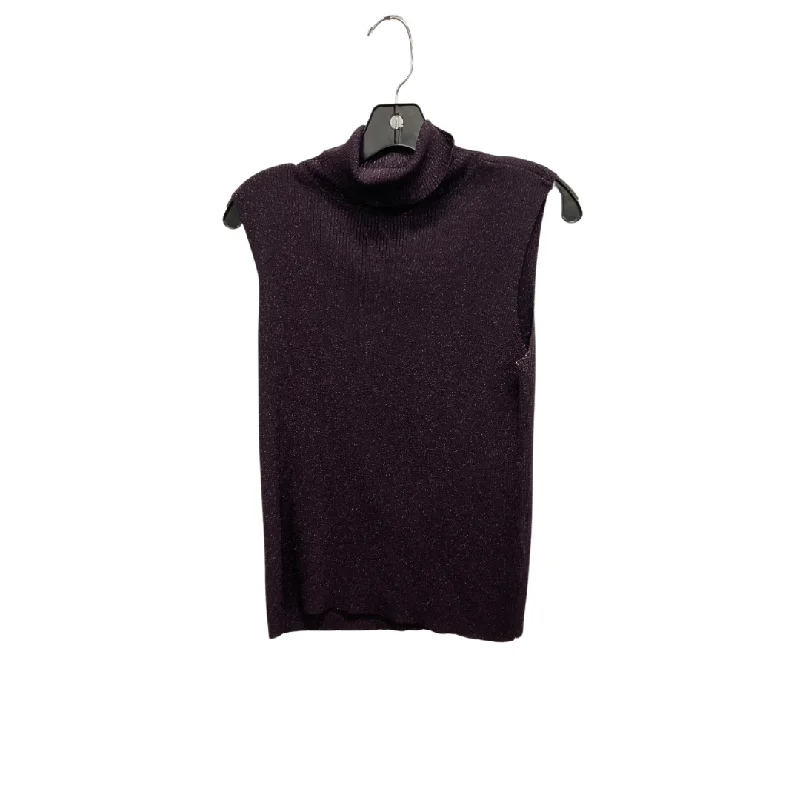 Top Sleeveless By Casual Corner In Purple, Size: L