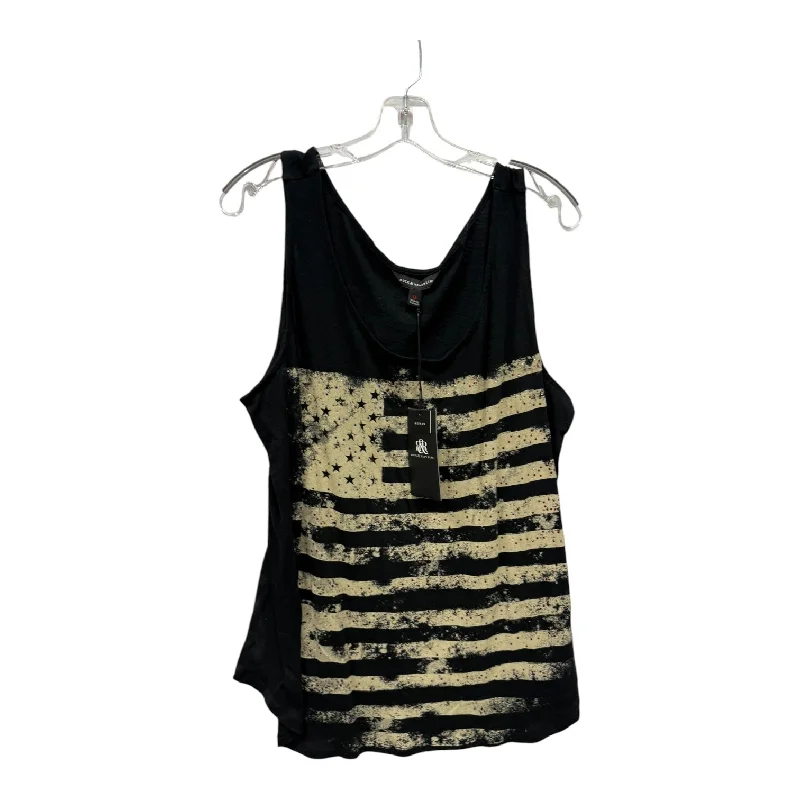 Top Sleeveless By Rock And Republic In Black, Size:1X