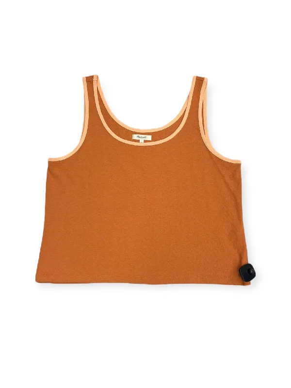 Top Sleeveless By Madewell In Orange, Size: L