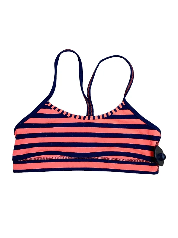 Athletic Bra By Lululemon In Blue & Orange, Size: 6