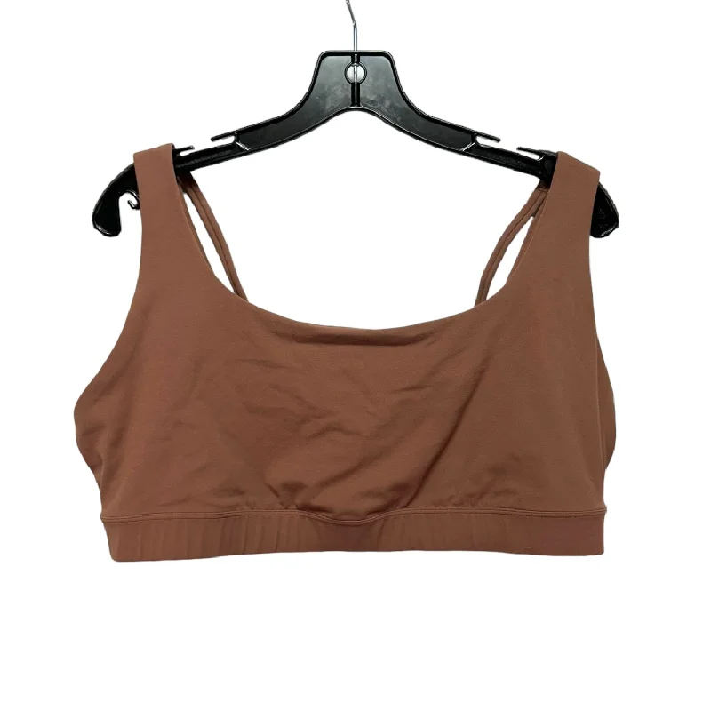 Athletic Bra By Athleta In Brown, Size: 2x