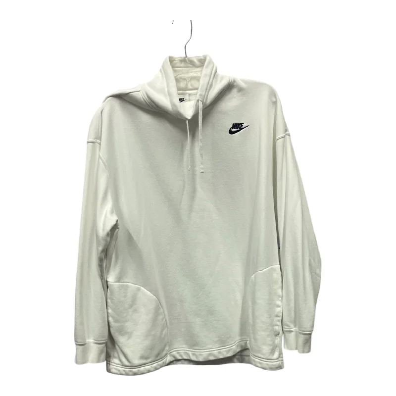 Sweatshirt Collar By Nike Apparel In White, Size:M