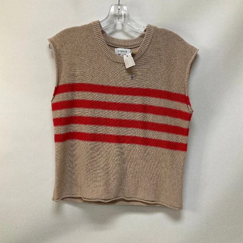 Top Sleeveless By Evereve In Striped Pattern, Size: Xs