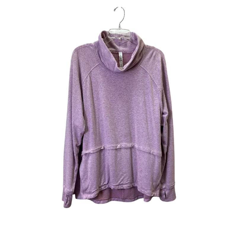 Athletic Sweatshirt Collar By Lululemon In Pink, Size:L