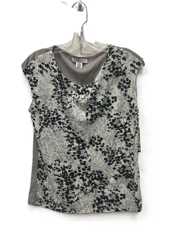 Top Sleeveless By Liz Claiborne In Grey, Size: Mp