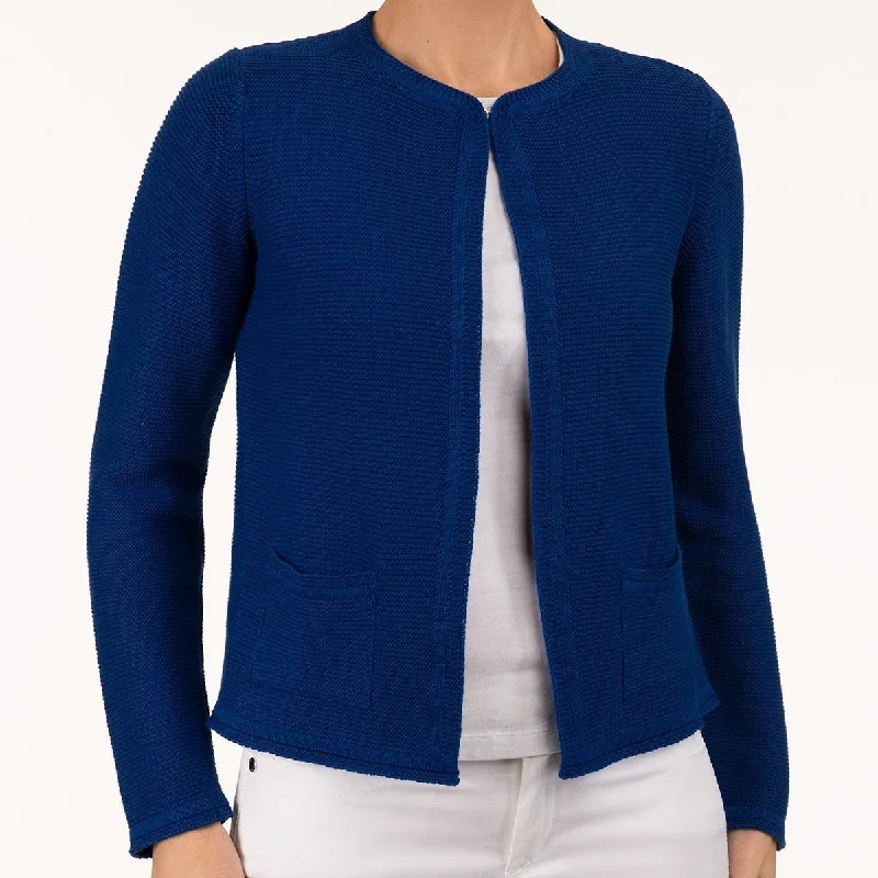 2 Pocket Cardigan in Blue Ribbon