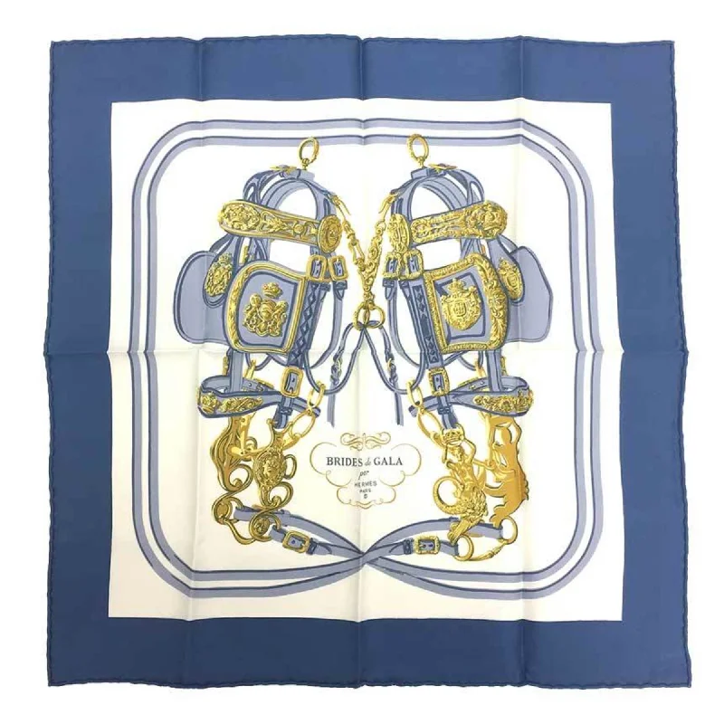 Hermes blue  Silk Scarf (Pre-Owned)