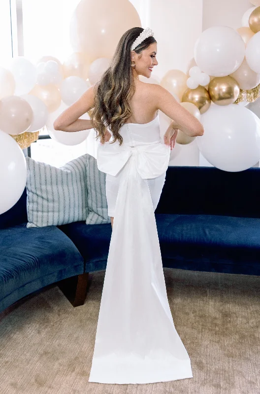 Bowtiful Bride Dress - White