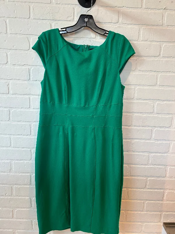 Dress Work By White House Black Market In Green, Size: L