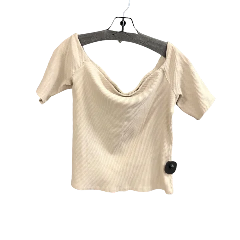 Beige Top Short Sleeve H&m, Size Xl