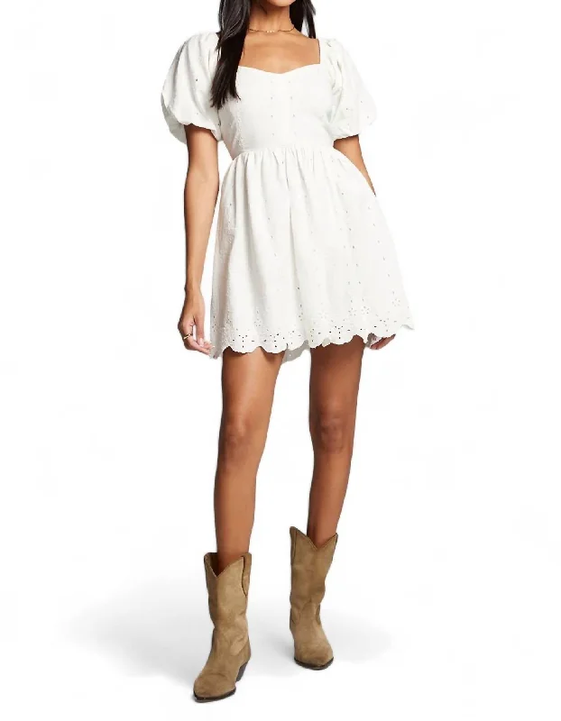 Marlo Mini Dress In Salt