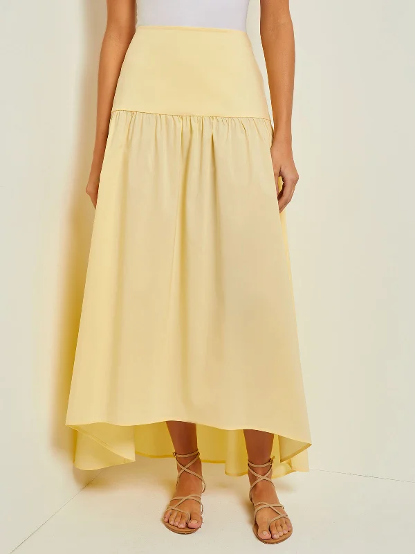 Maxi High-Low Skirt - Flounce Cotton