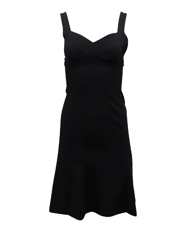 Moschino Sleeveless Mini Dress in Black Triacetate