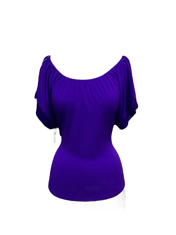 Purple Top Short Sleeve Express, Size Xs