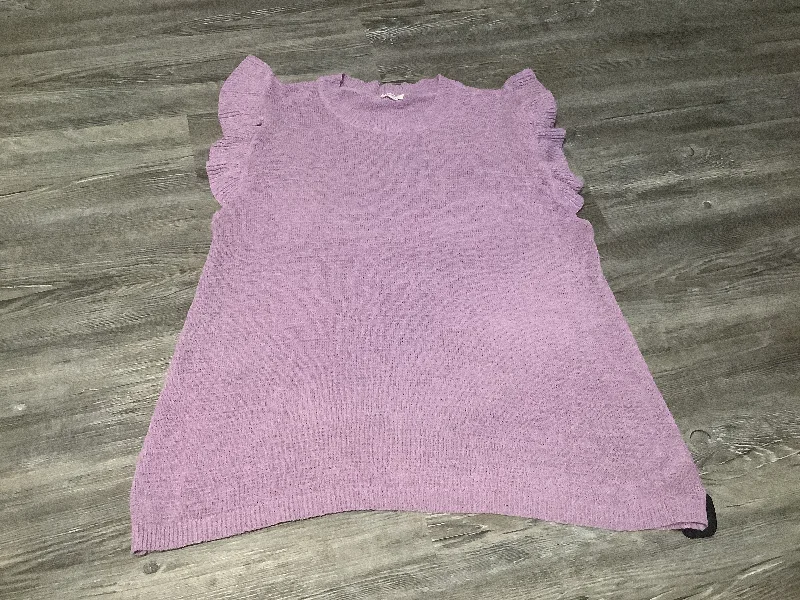 Purple Top Short Sleeve Jodifl, Size 3x