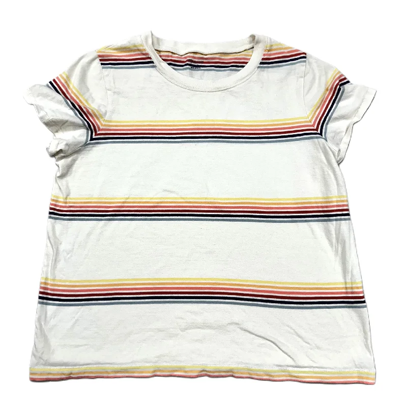 Striped Pattern Top Short Sleeve By Madewell, Size: S