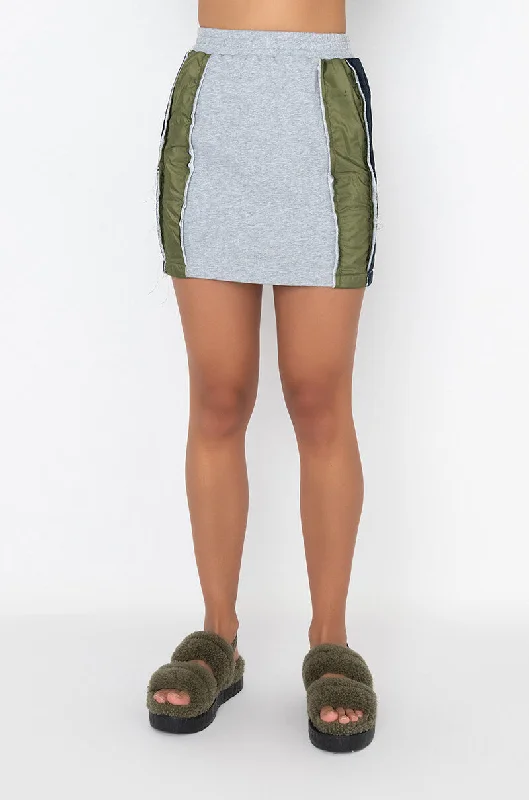 TAP IN MINI SKIRT GREY MULTI