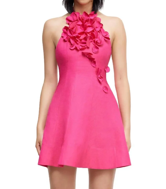 Toren Mini Dress In Azalea Pink