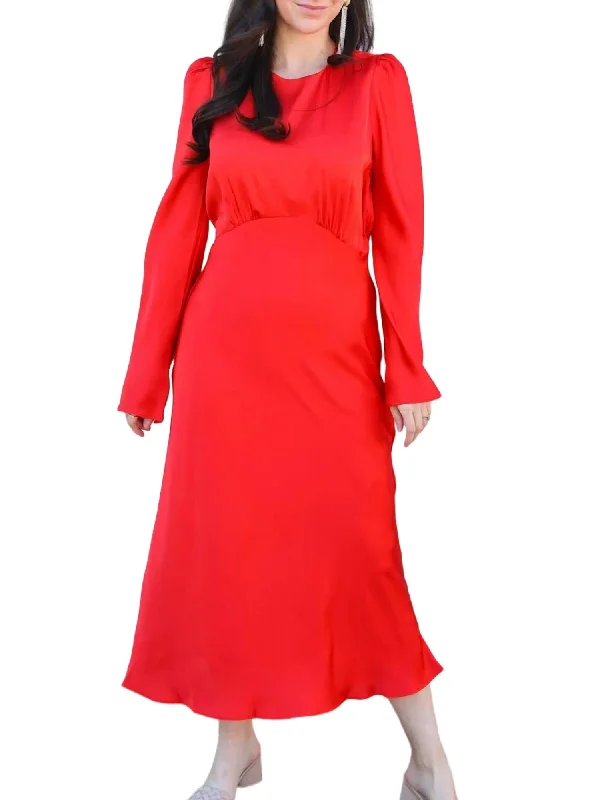 Athena Maxi Dress In Red