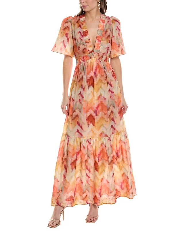 ba&sh V-Neck Maxi Dress