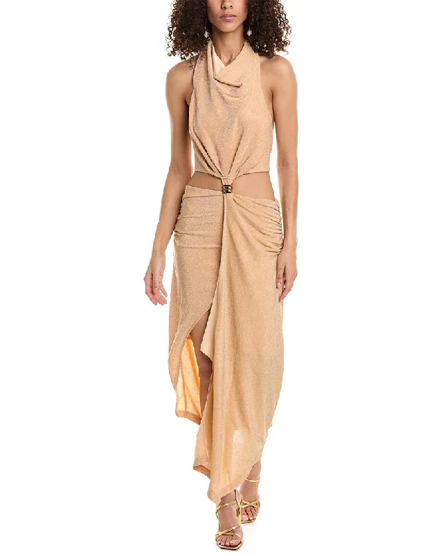 Femme Society Cutout Waist Maxi Dress