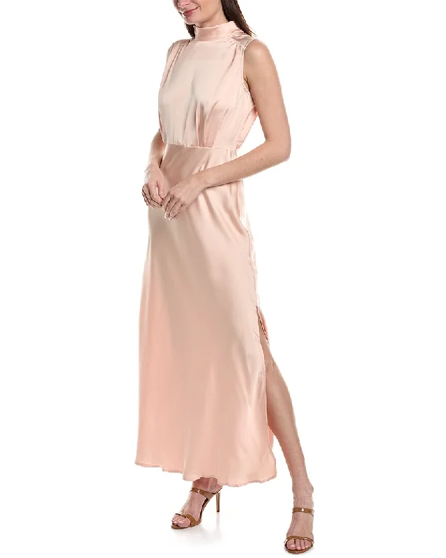 Moonsea Mock Neck Maxi Dress