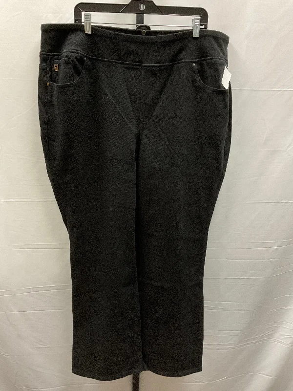 Jeans Jeggings By Belle By Kim Gravel In Black, Size: 26