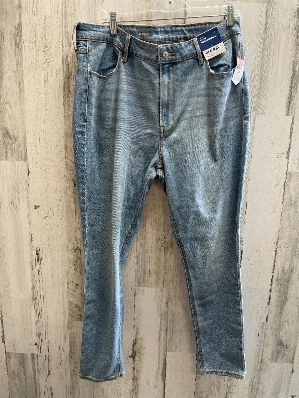 Jeans Skinny By Old Navy In Blue, Size: 16