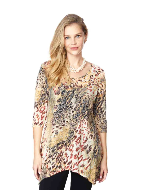 Tianello "Mamu" Print Cotton Burnout "Asbury" Tunic