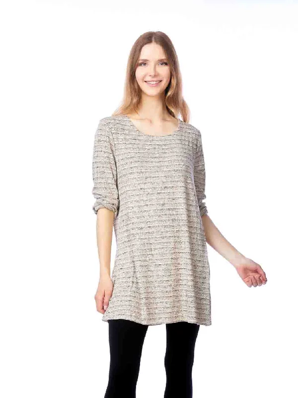 Tianello #62 French Knit Jersey Jacquard "Mara" Tunic