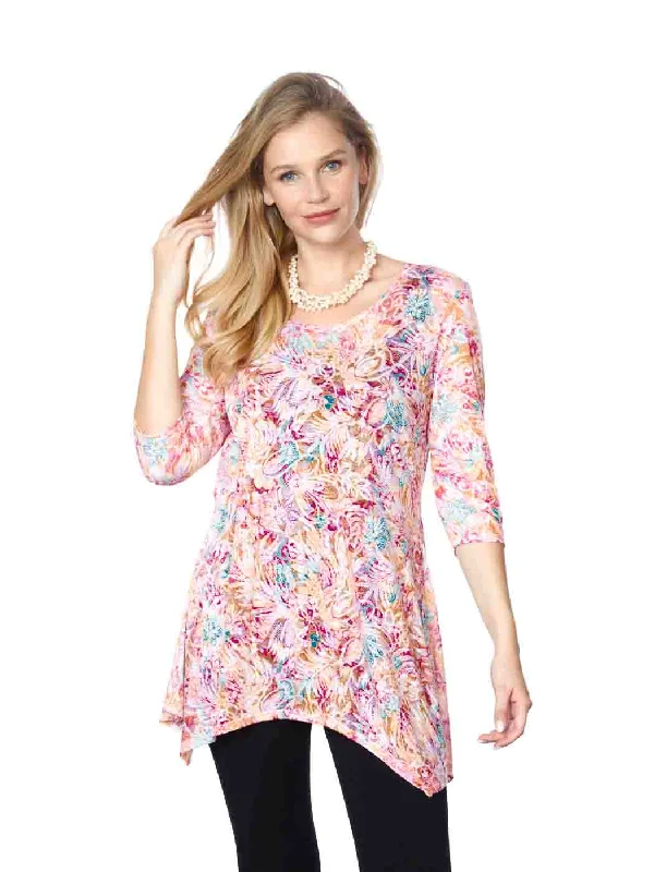 Tianello "Mystic" Print Cotton Burnout "Asbury" Tunic