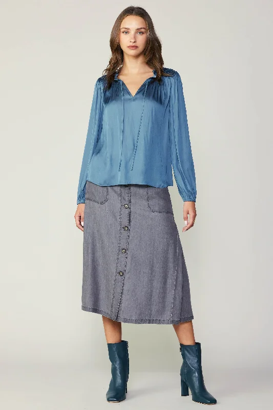 Smocked Yoke Blouse