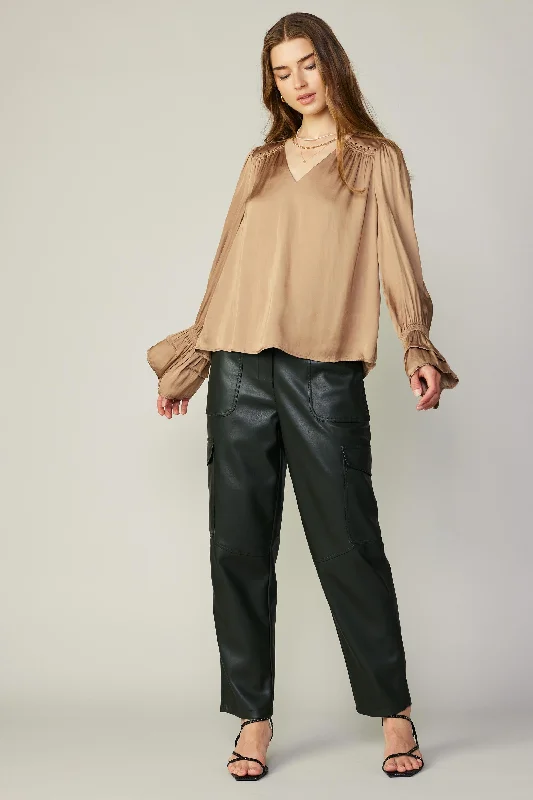 Layered Cuff Blouse