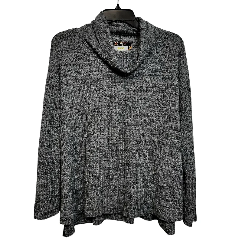 Top Long Sleeve By Maeve In Grey, Size: S