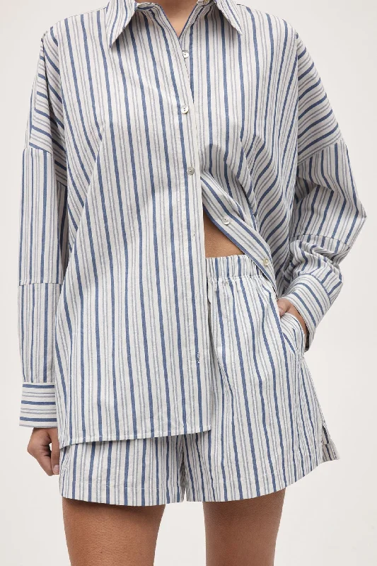 Marle Edie Shirt - Cerulean Stripe