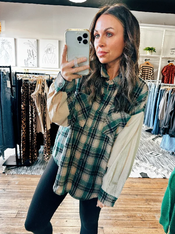 Oversized Plaid Snow Wash Shirt