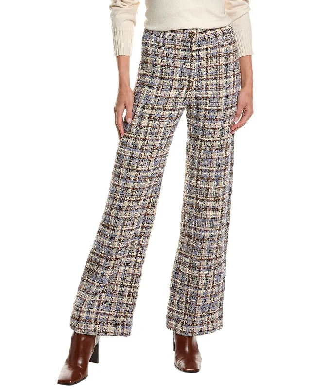 ba&sh Wool-Blend Tweed Pant