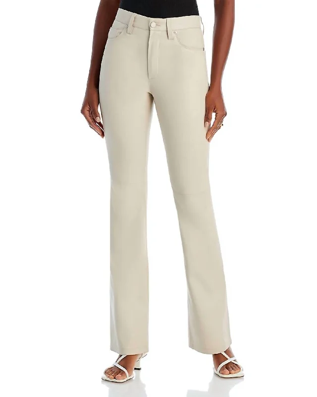 Faux Leather Straight Leg Pant In Go Blank