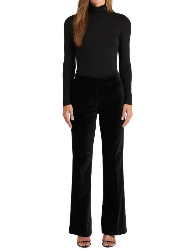 Velvet Trouser In Black