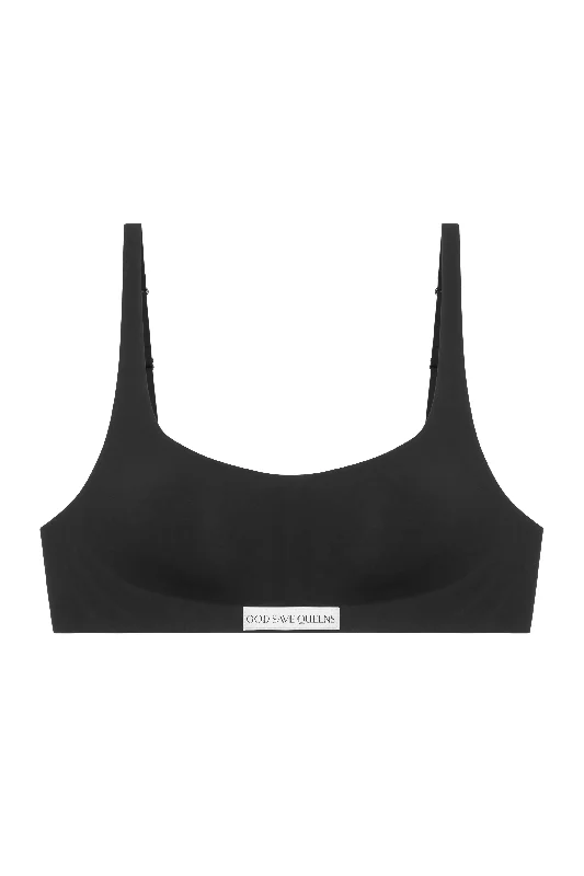 Second Skin Bralette Scoop-Neck Black