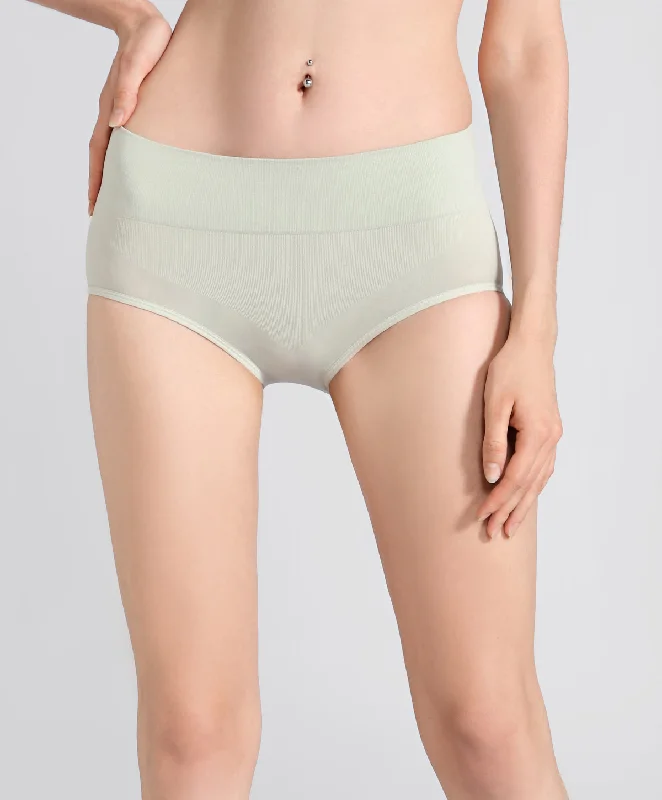 Seamless Thick Band Midi Panty 509-6601