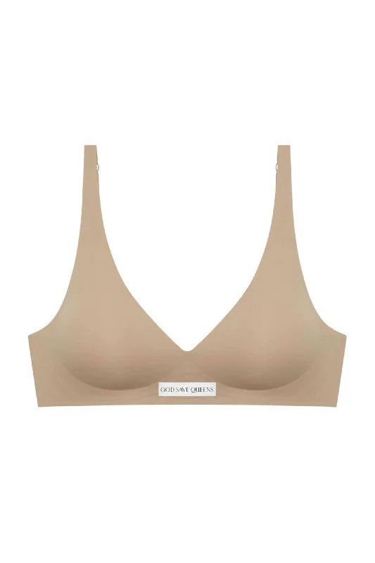 Second Skin Push Up Bralette Mocha