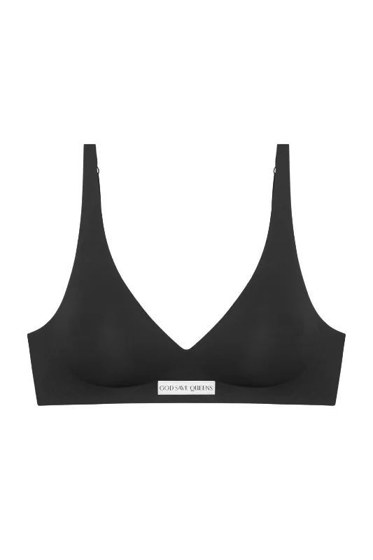 Second Skin Push Up Bralette Black